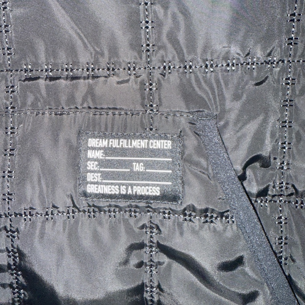 Paper Planes Black Quilted Vest View 3
